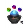 Nevamel Çok Renkli Projektör Lamba Disko Topu Gece Lambası Kablosuz
