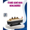 Nevamel® Dekoratif Gemi Modeli 7 Renk Işıklı Hava Nemlendirici ve Oda Kokusu Difüzörü