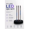 Nevamel® Dekoratif Ortam Aydınlatması RGB LED 10’lu Çubuk Seti