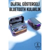 Nevamel Dijital Göstergeli Bluetooth Bağlantılı Kulaklık Dokunmatik Kontrol