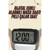 Nevamel Dijital Masa Saati Termometreli Takvim Çalar Saat Led Ekran Pilli