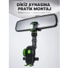 Nevamel® Dikiz Aynasına Takılan Telefon Tutucu Ayarlanabilir Çok Yönlü Araç Aksesuarı Yeni Nesil
