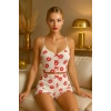 Nevamel® Dudak Desenli Şortlu Pijama Takımı