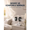 Nevamel® Duvara Monte Edilebilen Çift Başlıklı Sessiz Masa Fanı