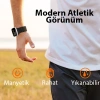 Nevamel Dux Ducis Apple Watch 42/44/45MM için Manyetik Armor Silikon Kordon Kayış-(5775)
