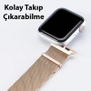 Nevamel Dux Ducis Apple Watch 42/44/45MM için Milanese Premium Milano Loop Kayış Kordon-(5775)