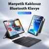 Nevamel Dux Ducis iPad Pro 12.9 DK Series Kablosuz Bluetooth Klavye Touchpad Kılıf-(5775)