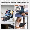 Nevamel Dux Ducis iPad Pro 12.9 DK Series Kablosuz Bluetooth Klavye Touchpad Kılıf-(5775)