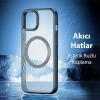 Nevamel Dux Ducis iPhone 15 Aimo Series MagSafe Premium Buzlu Sert PC-TPU Kılıf-(5775)