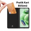 Nevamel Dux Ducis Xiaomi Poco X5 Pro 5G Kılıf Skin Pro Series Flip Cover Kapaklı Kılıf-(5775)