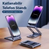 Nevamel Dux Ducis Z-Shape Alüminyum Alaşımlı Katlanır Telefon Standı-(5775)