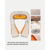 Nevamel® Ergonomik Ovmalı Masaj Aleti – Isıtmalı Yoğurmalı Boyun ve Bel Rahatlatıcı Masaj Makinesi