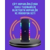 Nevamel Ev ve Dış Mekan Kullanımına Uygun RGB Işıklı Hoparlör