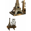 Nevamel Eyfel Kulesi Tasarımlı Kum Saati Kristalleştirilmiş Kum Saati Dekoratif Ahşap Görünümlü