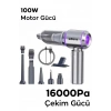 Nevamel® EZERE 16000pa Güçlü Portatif Taşınabilir Vakumlu Kablosuz Üflemeli Mini Araç Süpürgesi-(5775)