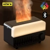 Nevamel® Ezere A14 Bluetooth Hoparlörlü Alev Efektli 8 Sesli Renkli Alev Görünümlü Aromaterapi Difüzörü Ultrasonik Hava Nemlendici-(5775)