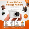 Nevamel® Ezere PixCam Vintage Taşınabilir Mini Dijital Kamera Selfie Video Vlog Kamerası Mini Anahtarlık 1080P-(5775)