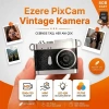 Nevamel® Ezere PixCam Vintage Taşınabilir Mini Dijital Kamera Selfie Video Vlog Kamerası Mini Anahtarlık 1080P-(5775)