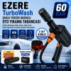 Nevamel® EZERE TurboWash Şarjlı 60 Bar Yüksek Basınçlı Oto Araba Bahçe Yıkama ve Temizleme Tabancası Makinesi-(5775)