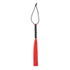 Nevamel® Fetilux Tüylü Silikon 23Cm Mini Kırbaç - Kırmızı