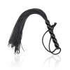 Nevamel® Fetilux Tüylü Silikon 23Cm Mini Kırbaç - Siyah