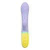 Nevamel® Flovetta Wisteria Klitoral Uyarıcılı G Noktası Vibratörü, Silikon, Mor, 18.5 Cm