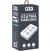 Nevamel® FLY 3406-01 3 Soket 3 USB Akım Korumalı Priz 2.1A Anahtarlı 2Mt Kablo (Beyaz)(1923)