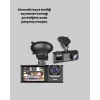 Nevamel Full HD Araç Kamerası  Çift Yönlü Kayıt ve Darbe Sensörü