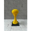 Nevamel® Futbol Toplu Sarı Kupa 21cm Masaüstü Dekor Ödül Figürü