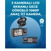 Nevamel Gece Görüşlü 3lü Araç Kamerası – Geri Görüş Destekli 170° Geniş Açı