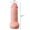 Nevamel® Gerçekçi Tasarımlı Geniş Çaplı Silikon Dildo 24,5 Cm