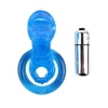 Nevamel® Get Lock The Tongue-Blue Titreşimli Dilli Penis Halkası