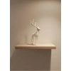 Nevamel® Geyik Figürü Beyaz Modern Salon ve Raf Dekoru