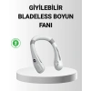 Nevamel® Giyilebilir Boyun Fanı 360° Dairesel Rüzgar ve 5 Kademeli Hız Ayarlı