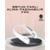 Nevamel® Giyilebilir Sessiz Fan | 224g Hafif Bladeless Güvenli Tasarım 5 Vitesli Soğutma USB Şarjlı Fan