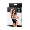 Nevamel® Glossy Kiara Bodysuit Wetlook Malzemeden, Siyah, L