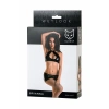 Nevamel® Glossy Parlak Brianna Seti Wetlook Malzemeden, Siyah, M