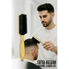 Nevamel® Gold Fade Fırça – Berberler İçin Sıfır Kesim ve Makine Temizleme Fırçası
