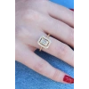 Nevamel® Gold Renk Baget Zirkon Taşlı Kadın Yüzük 5886