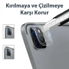 Nevamel GOR iPad Pro 11 İPad Pro 12.9 2020-2021 3D Cam Kamera Koruyucu 2 SET-(5775)