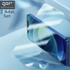 Nevamel GOR İPhone 12/12 Pro 6.1 Best Full Tempered Cam Ekran Koruyucu 2Adet+Takma Aparatı-(5775)