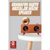 Nevamel Gramafon Nostaljik Radyo Yüksek Ses Kalitesi USB TF Kart Aux