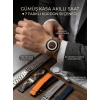 Nevamel® Gümüş Kasa Akıllı Saat - 6 Yedek Kordon Hediyeli