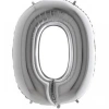 Nevamel Gümüş Rengi Folyo Balon 1 Metre