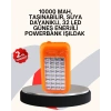 Nevamel Güneş Paneli ile Şarj Olan 32 LED’li Powerbank Cihazı