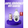 Nevamel® Güvenlik Kamerası Wi-Fi Özellikli 360 Derece Full Hd 1080p Ampül Kamera
