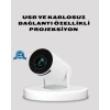 Nevamel® HDMI USB Bağlantılı 4K Destekli Taşınabilir Projeksiyon Cihazı