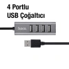 Nevamel HOCO HB1 80cm Kablolu 4 Portlu USB Çoğaltıcı HUB Adaptör-(5775)