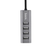 Nevamel HOCO HB1 80cm Kablolu 4 Portlu USB Çoğaltıcı HUB Adaptör-(5775)