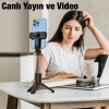 Nevamel HOCO K17 Bluetooth Uzaktan Kontrol Selfie Çubuğu Tripod Mini Canlı Yayın Standı-(5775)